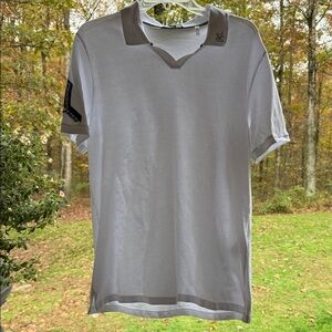 NWOTS Karl Lagerfeld White Polo with Black and Black Details